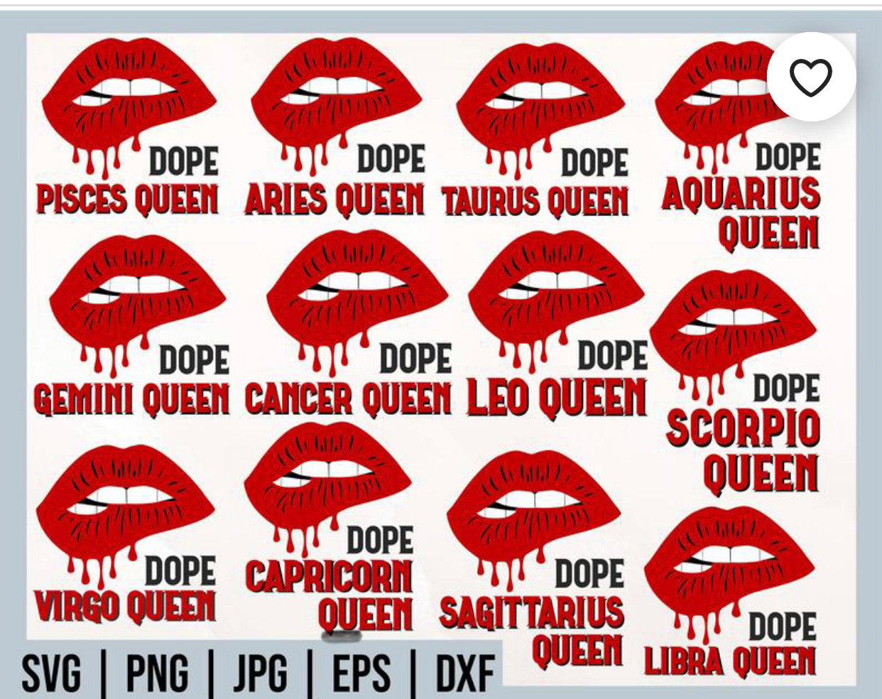 Dope Zodiac Queen Tee White