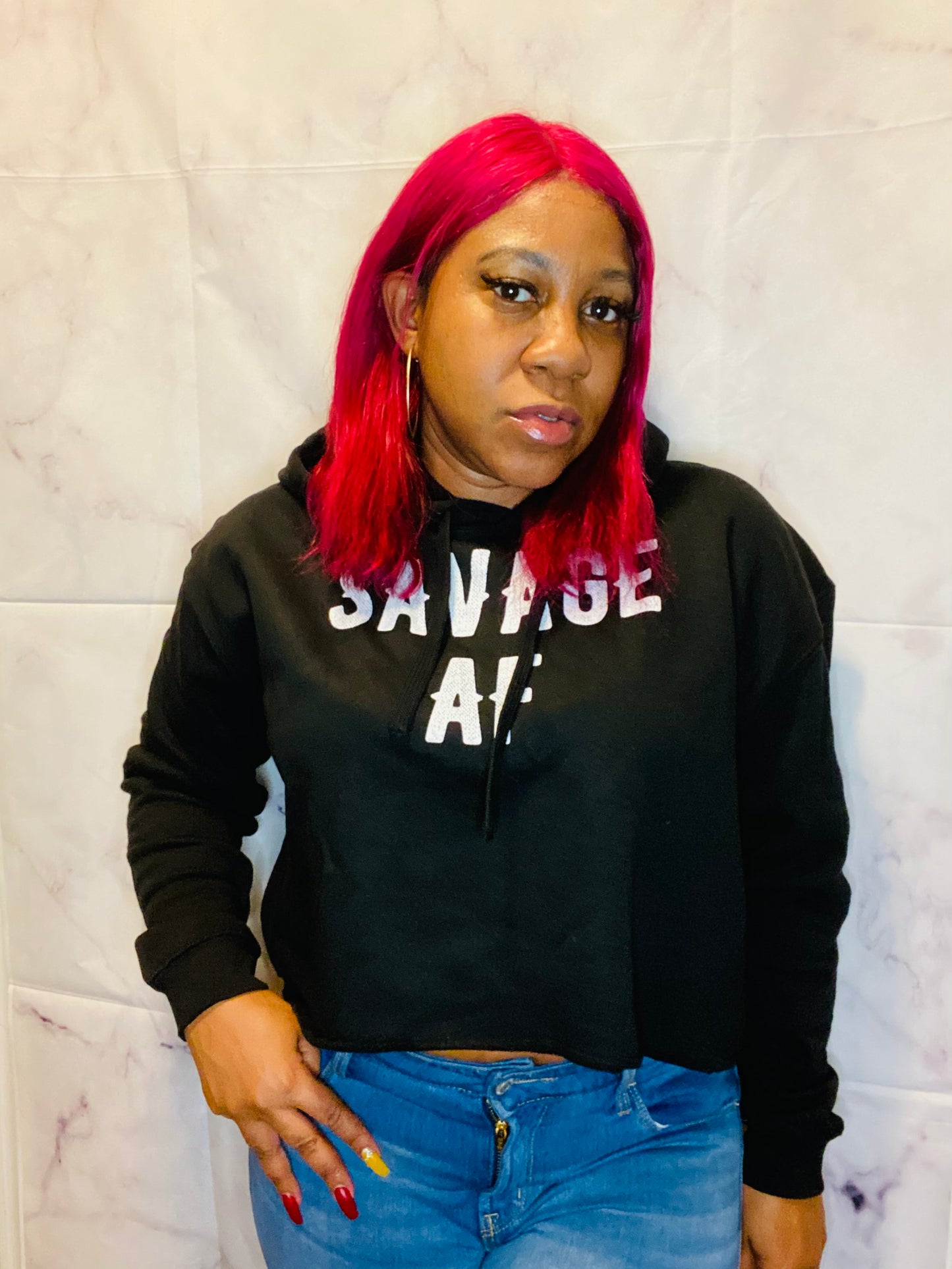 Savage Cropped Hoodie