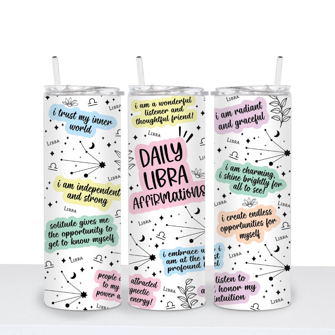Zodiac Affirmation Tumbler