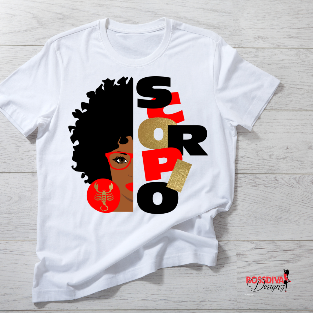 Afro  Zodiac Tee
