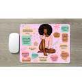 Pink Afro Girl Mousepad