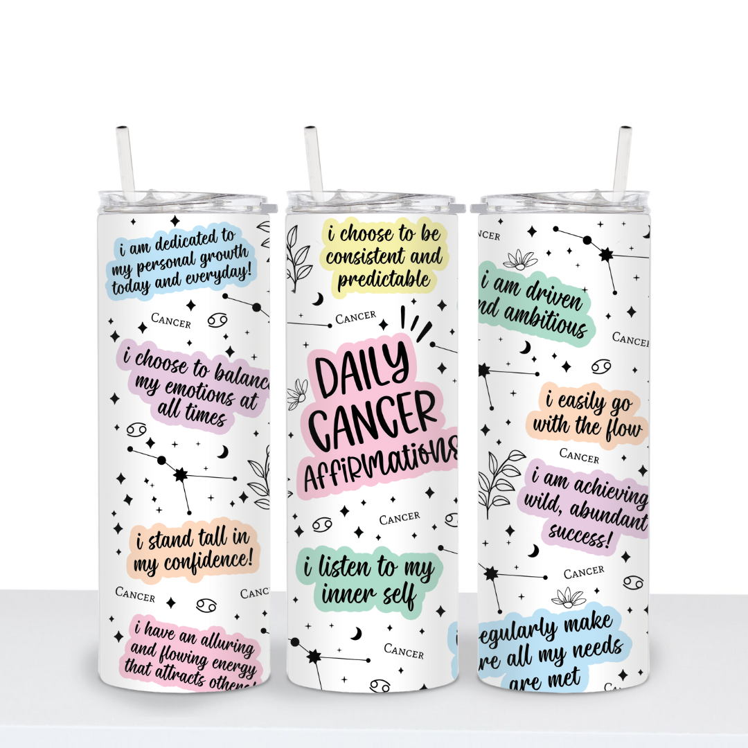 Zodiac Affirmation Tumbler