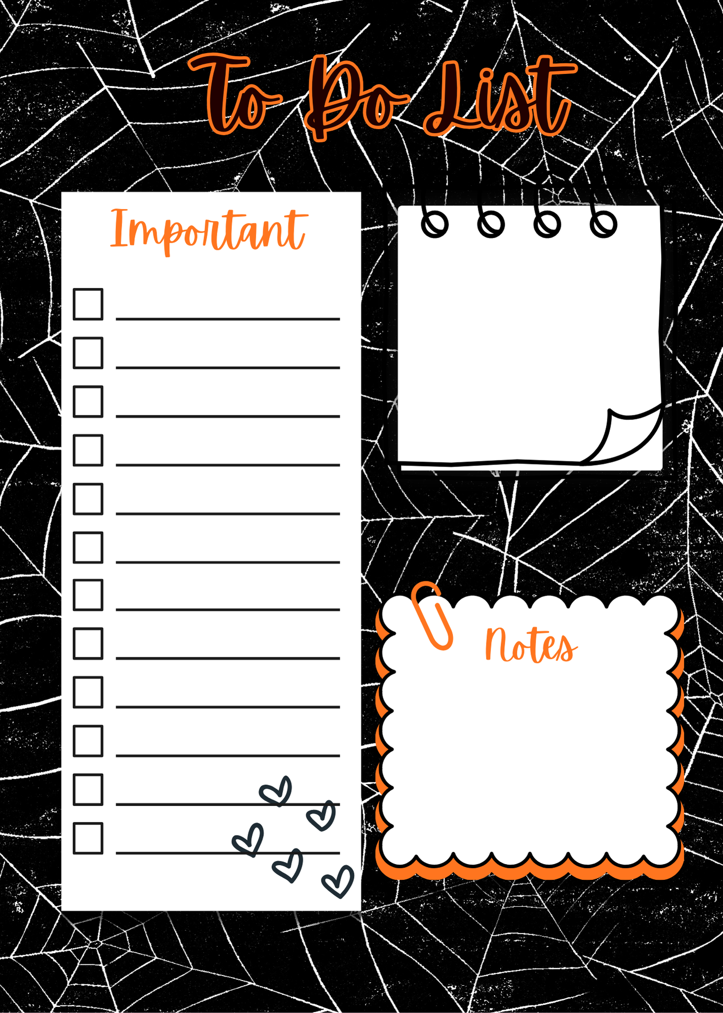 Black Web Notepad