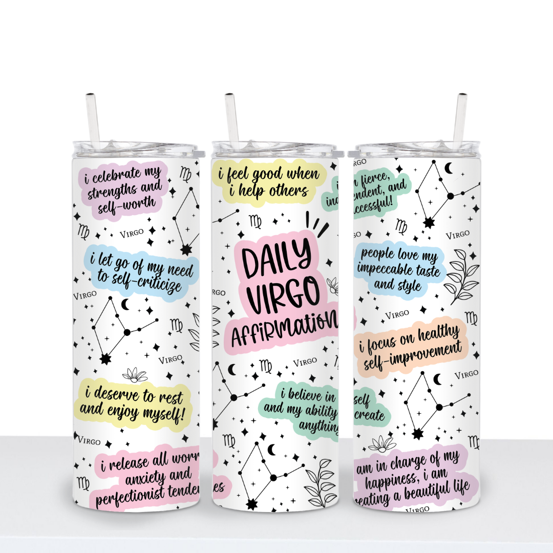Zodiac Affirmation Tumbler