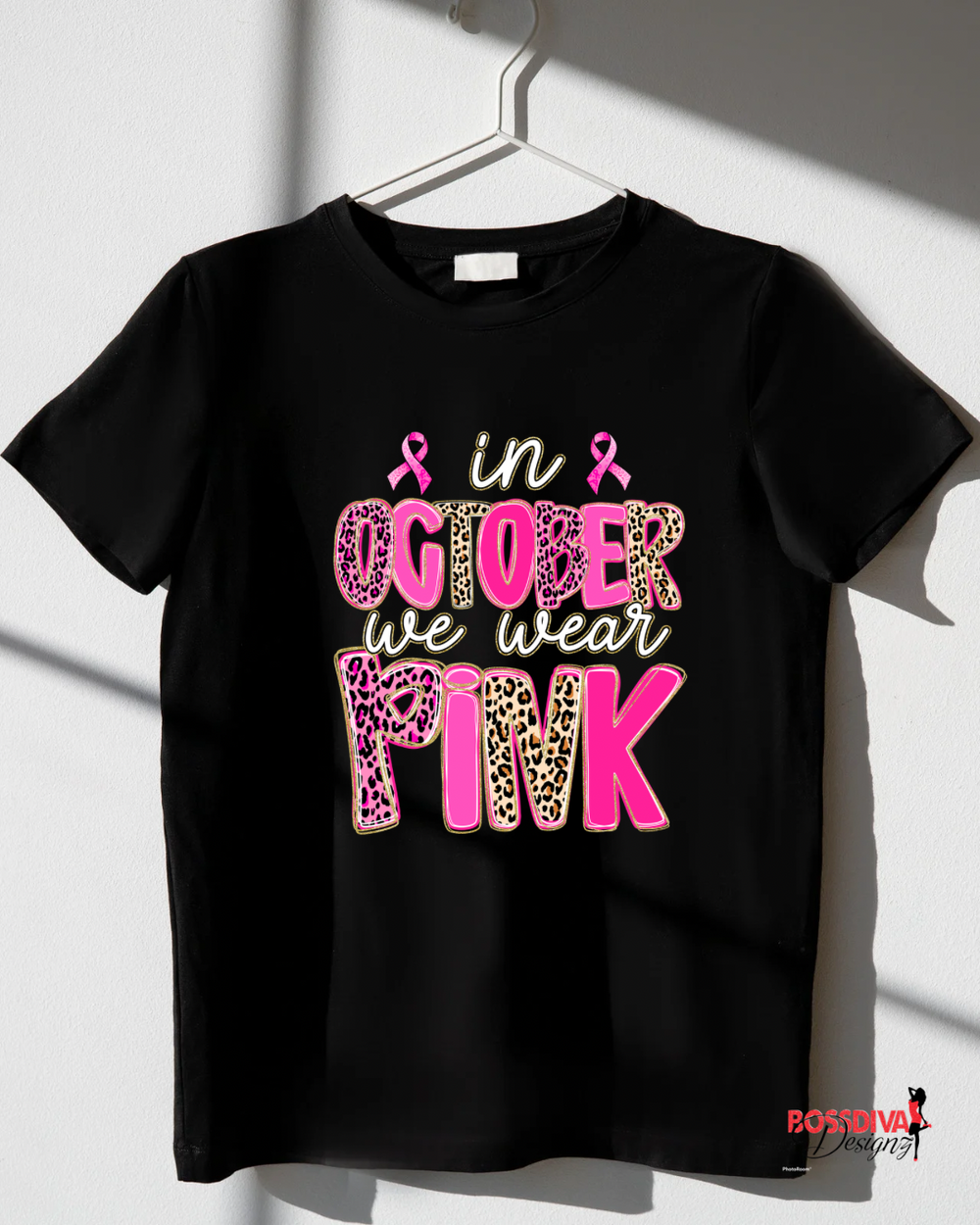 Breast Cancer Leopard Tee
