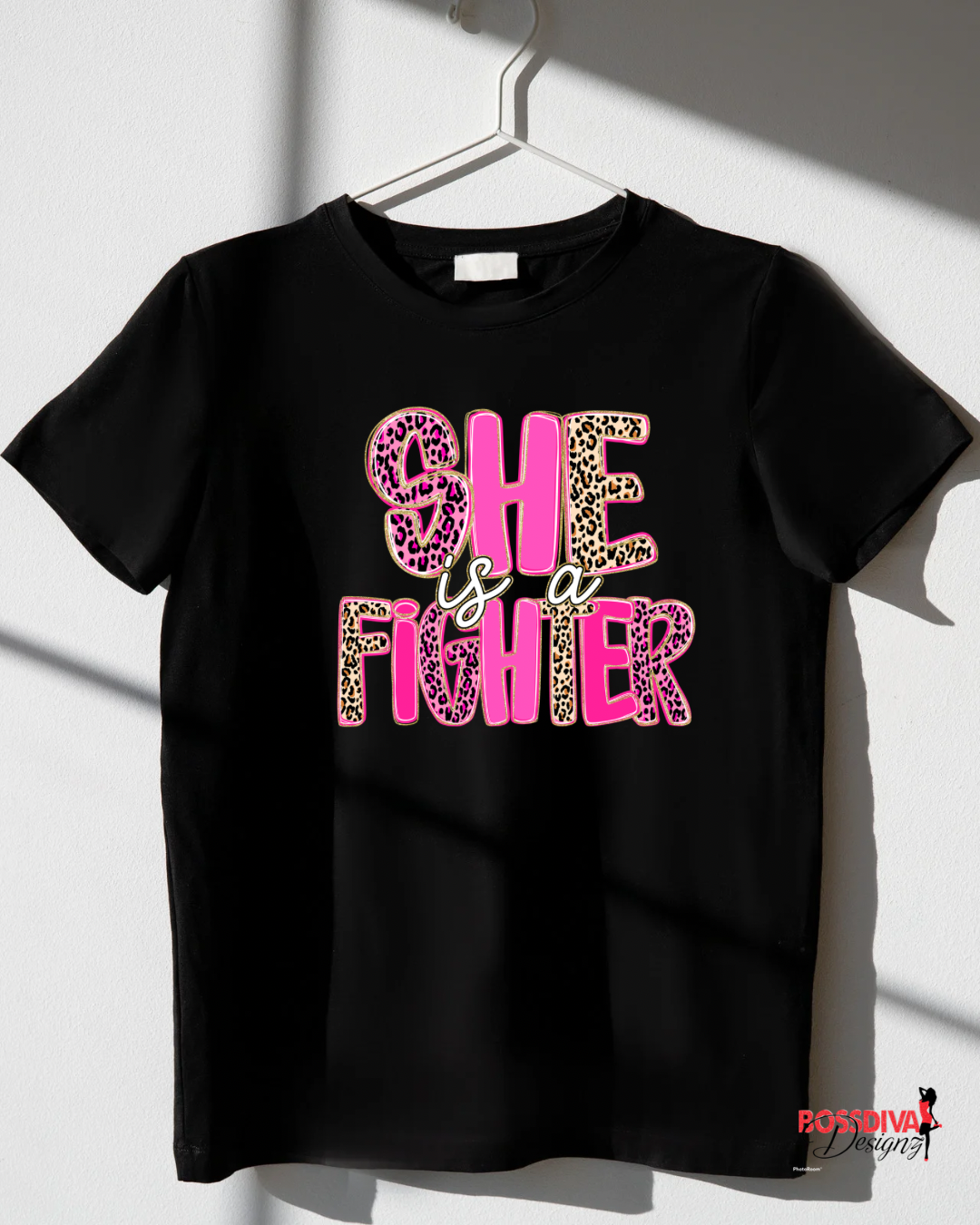 Breast Cancer Leopard Tee