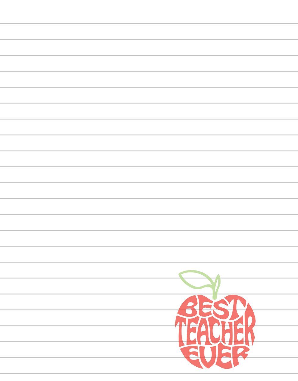 Best Teacher Notepad