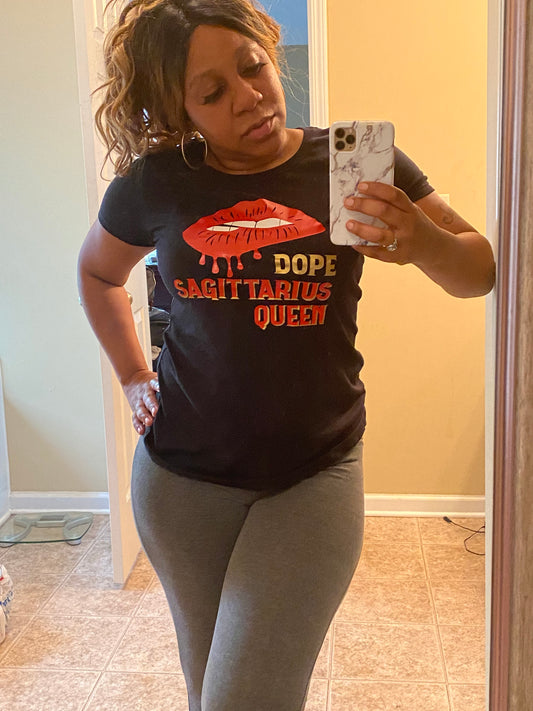 Dope Zodiac Queen Tee Black